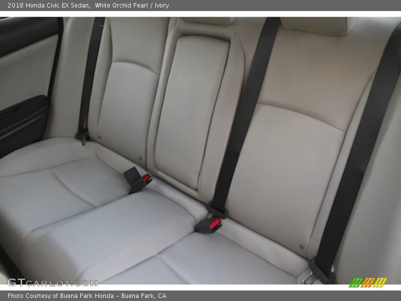 White Orchid Pearl / Ivory 2018 Honda Civic EX Sedan