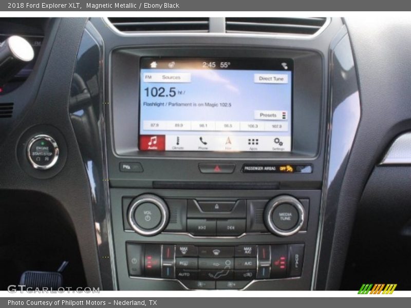 Magnetic Metallic / Ebony Black 2018 Ford Explorer XLT