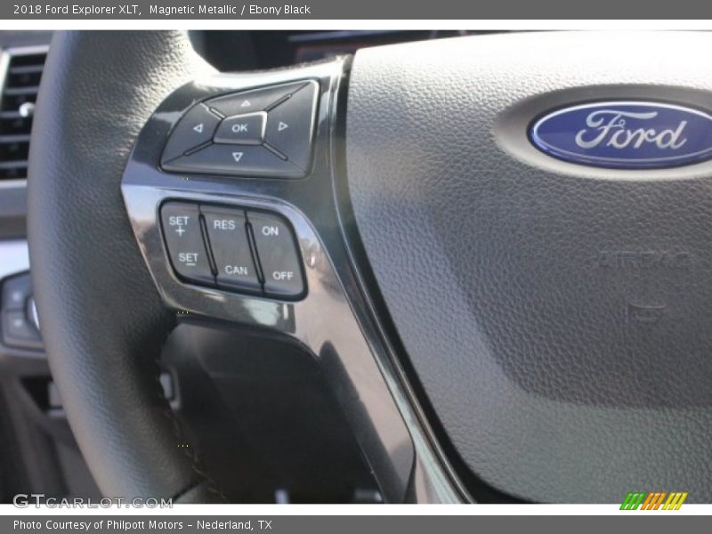 Magnetic Metallic / Ebony Black 2018 Ford Explorer XLT