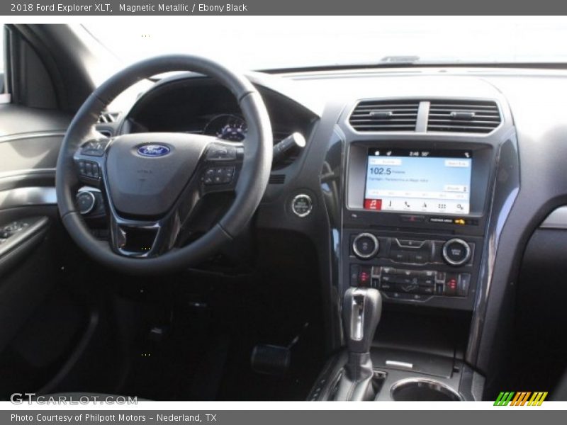 Magnetic Metallic / Ebony Black 2018 Ford Explorer XLT