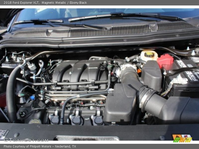 Magnetic Metallic / Ebony Black 2018 Ford Explorer XLT