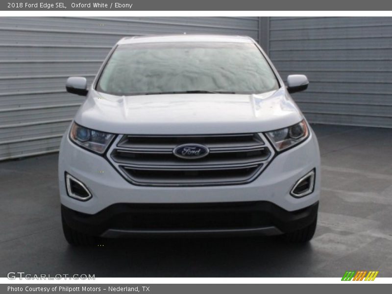Oxford White / Ebony 2018 Ford Edge SEL