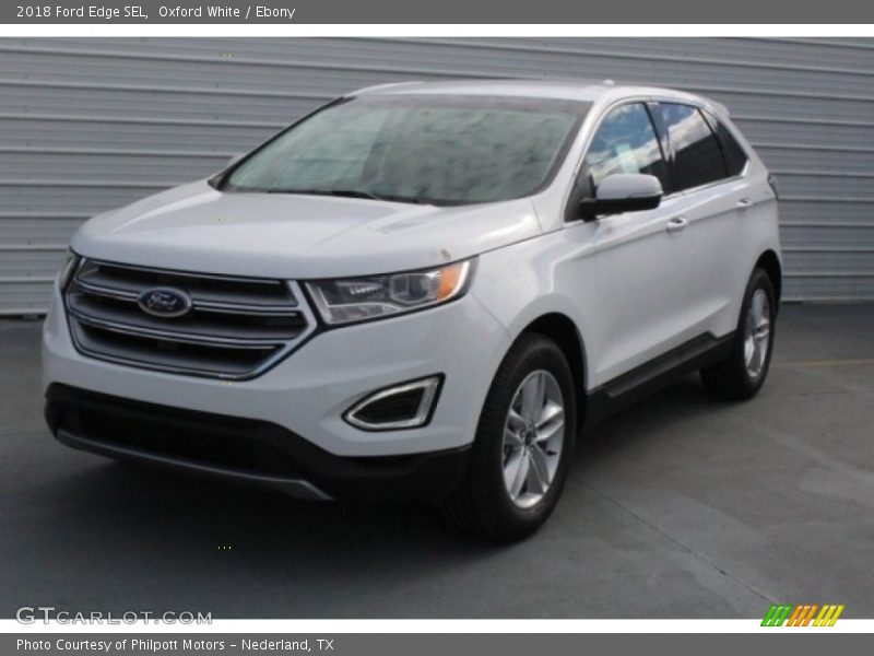 Oxford White / Ebony 2018 Ford Edge SEL