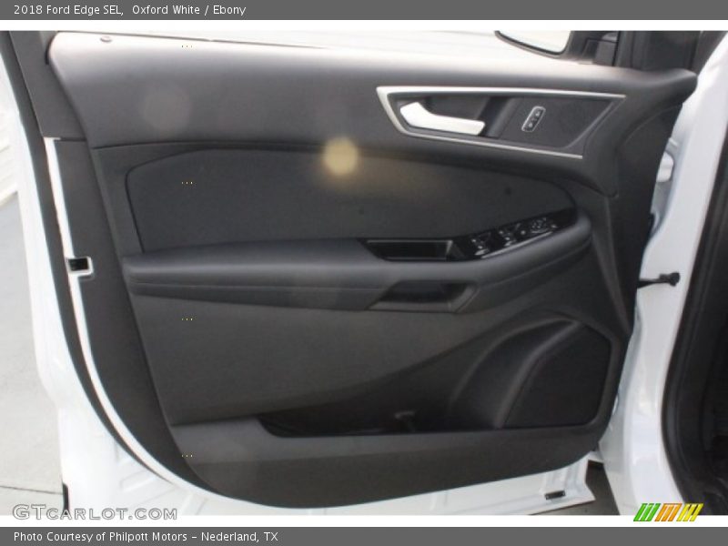 Oxford White / Ebony 2018 Ford Edge SEL