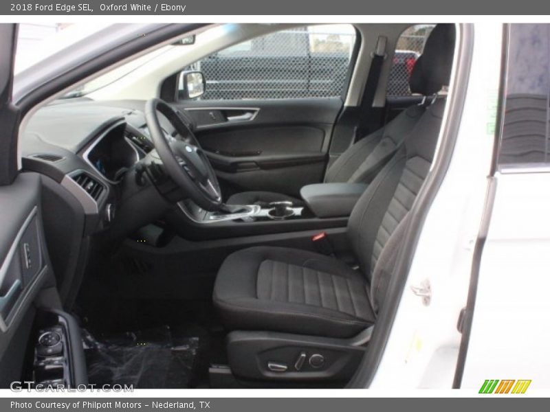 Oxford White / Ebony 2018 Ford Edge SEL
