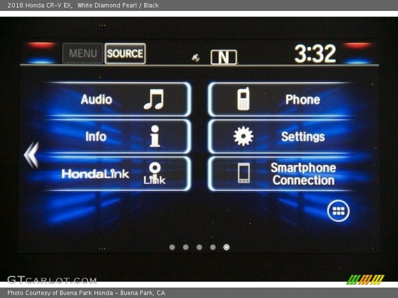 White Diamond Pearl / Black 2018 Honda CR-V EX