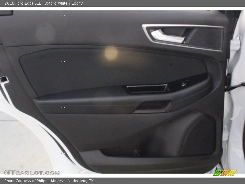 Oxford White / Ebony 2018 Ford Edge SEL
