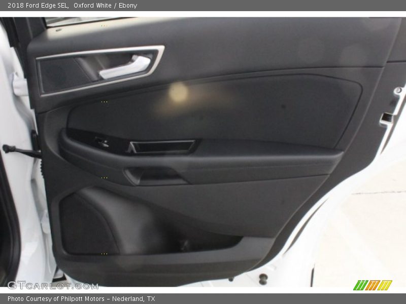 Oxford White / Ebony 2018 Ford Edge SEL