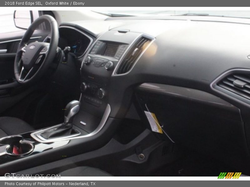 Oxford White / Ebony 2018 Ford Edge SEL