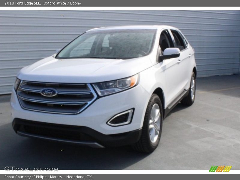 Oxford White / Ebony 2018 Ford Edge SEL