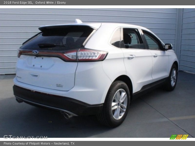 Oxford White / Ebony 2018 Ford Edge SEL