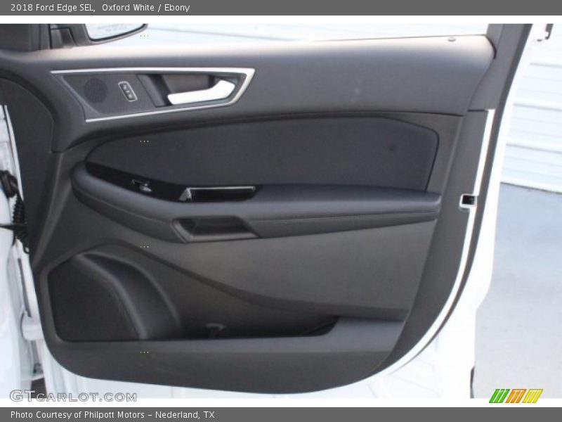 Oxford White / Ebony 2018 Ford Edge SEL