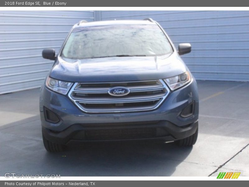 Blue / Ebony 2018 Ford Edge SE
