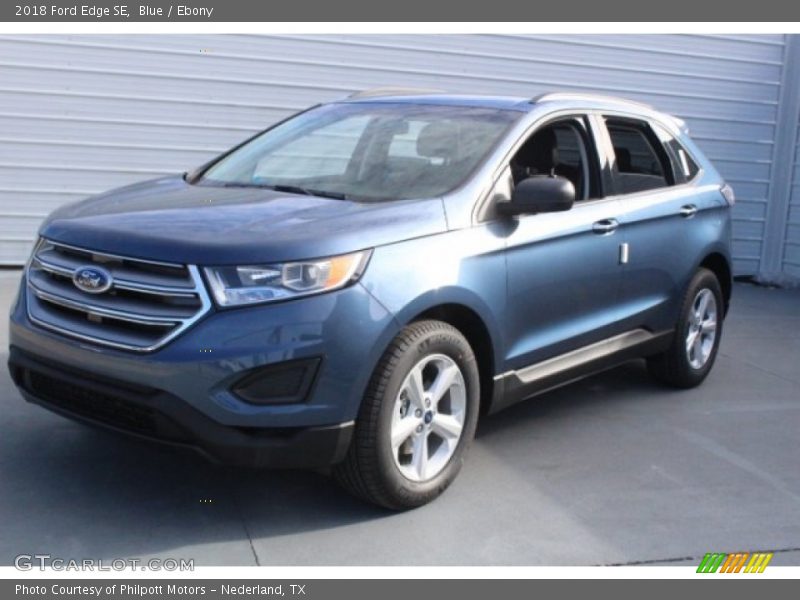 Blue / Ebony 2018 Ford Edge SE