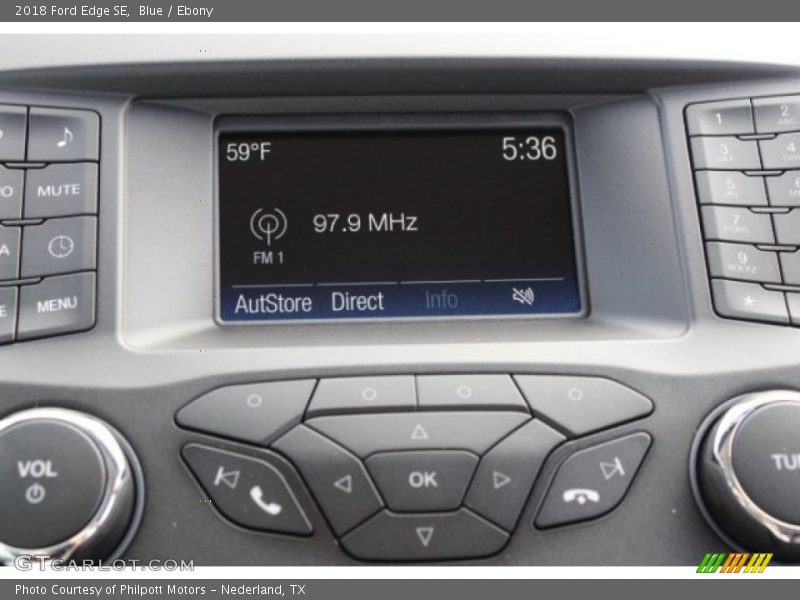 Blue / Ebony 2018 Ford Edge SE
