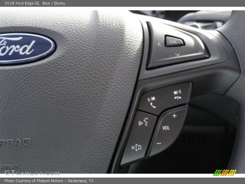 Blue / Ebony 2018 Ford Edge SE