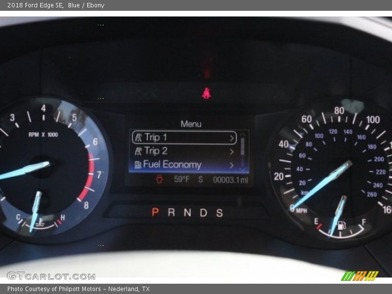 Blue / Ebony 2018 Ford Edge SE