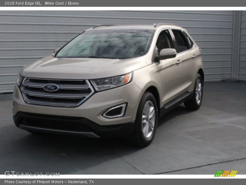 White Gold / Ebony 2018 Ford Edge SEL