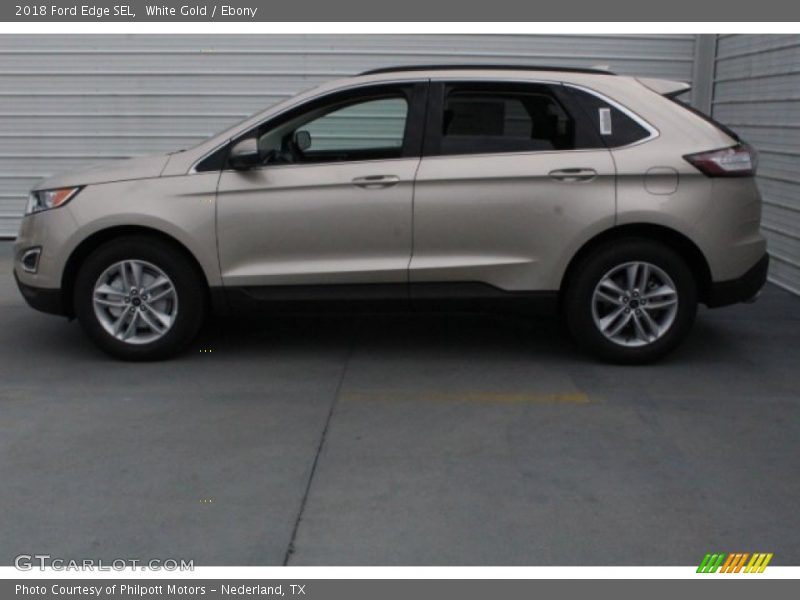 White Gold / Ebony 2018 Ford Edge SEL