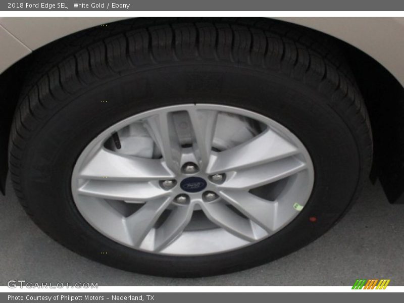 White Gold / Ebony 2018 Ford Edge SEL