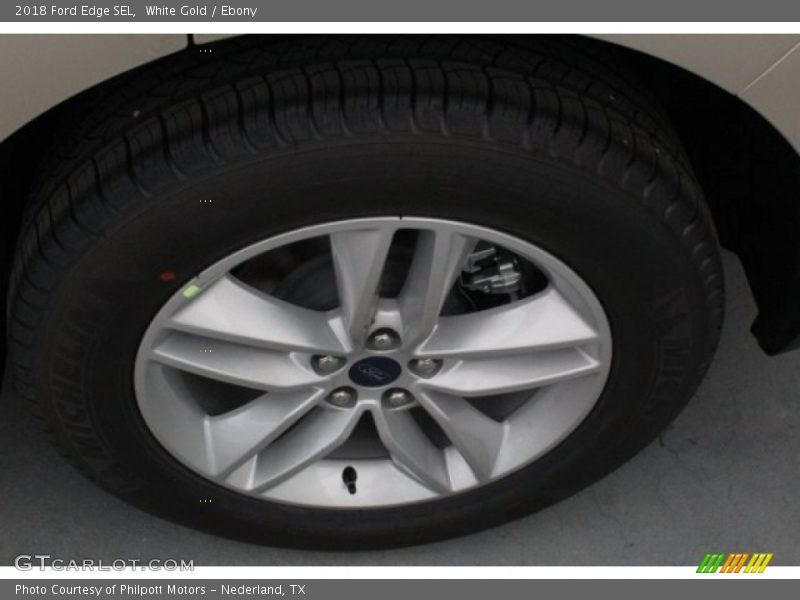 White Gold / Ebony 2018 Ford Edge SEL