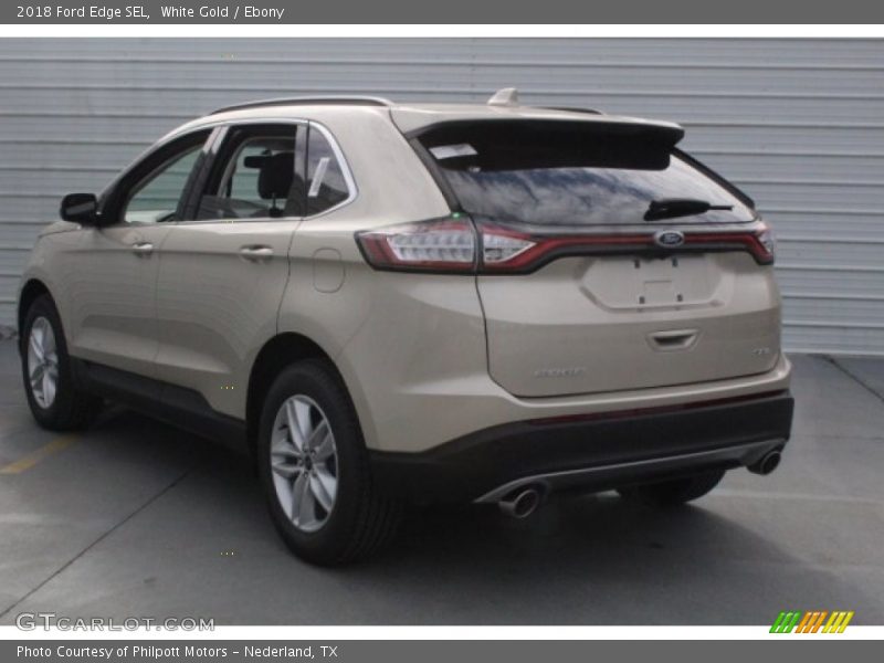 White Gold / Ebony 2018 Ford Edge SEL