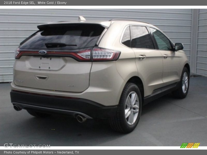 White Gold / Ebony 2018 Ford Edge SEL