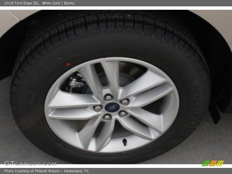 White Gold / Ebony 2018 Ford Edge SEL