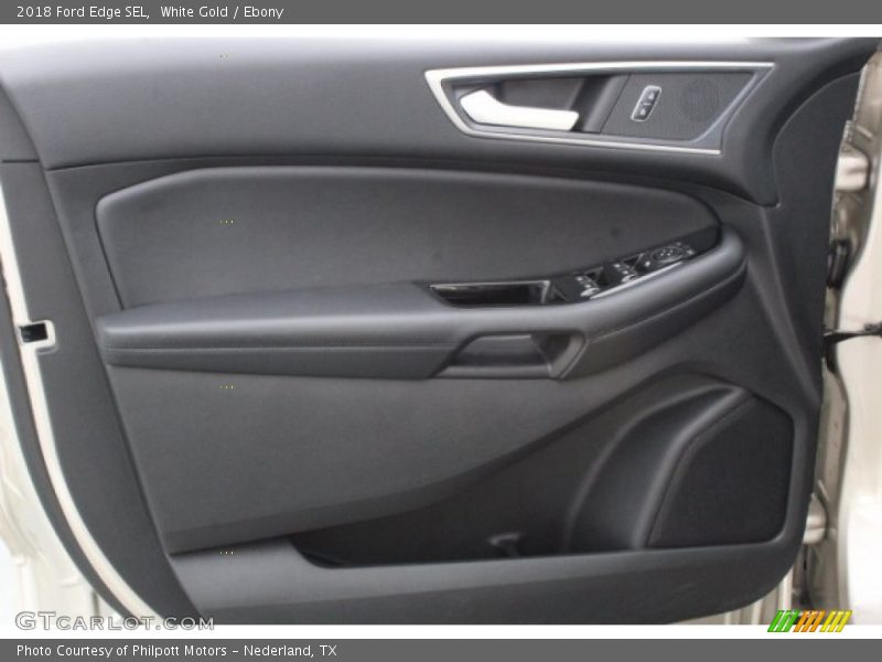 White Gold / Ebony 2018 Ford Edge SEL