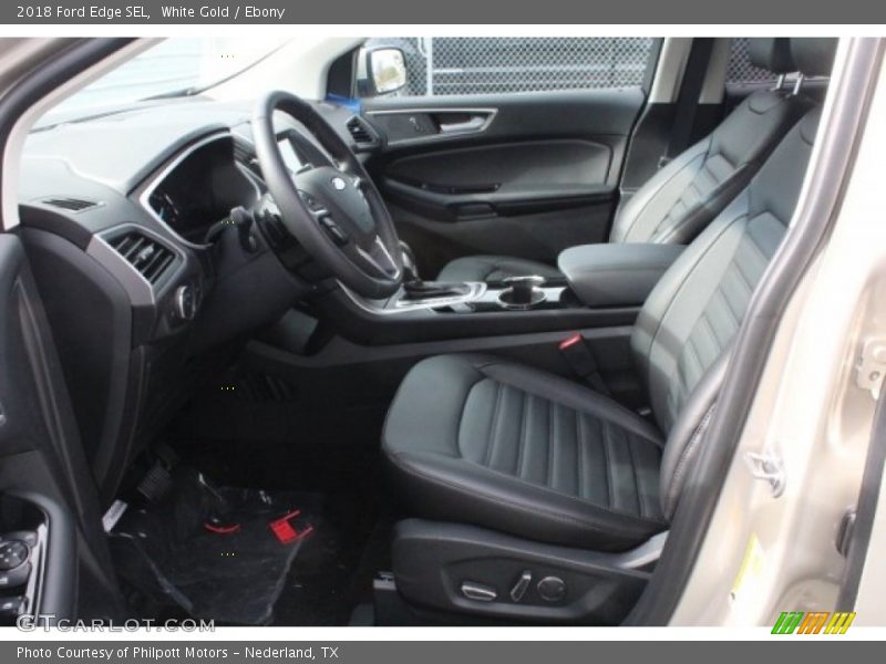 White Gold / Ebony 2018 Ford Edge SEL