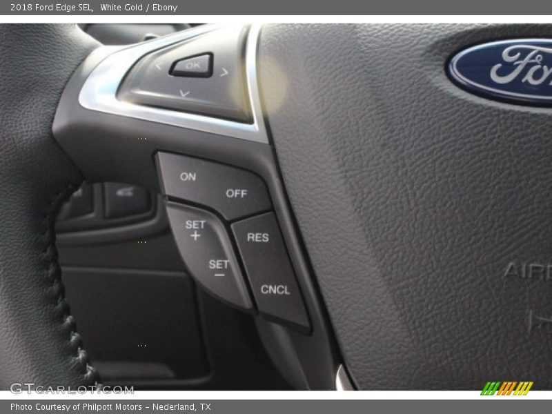 White Gold / Ebony 2018 Ford Edge SEL