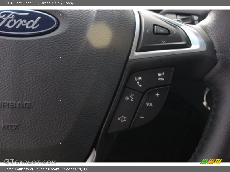 White Gold / Ebony 2018 Ford Edge SEL