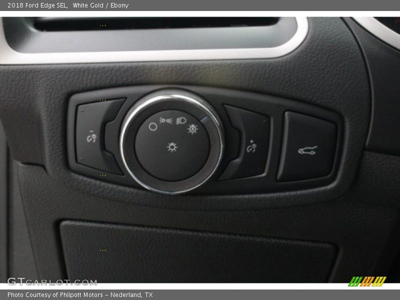 White Gold / Ebony 2018 Ford Edge SEL