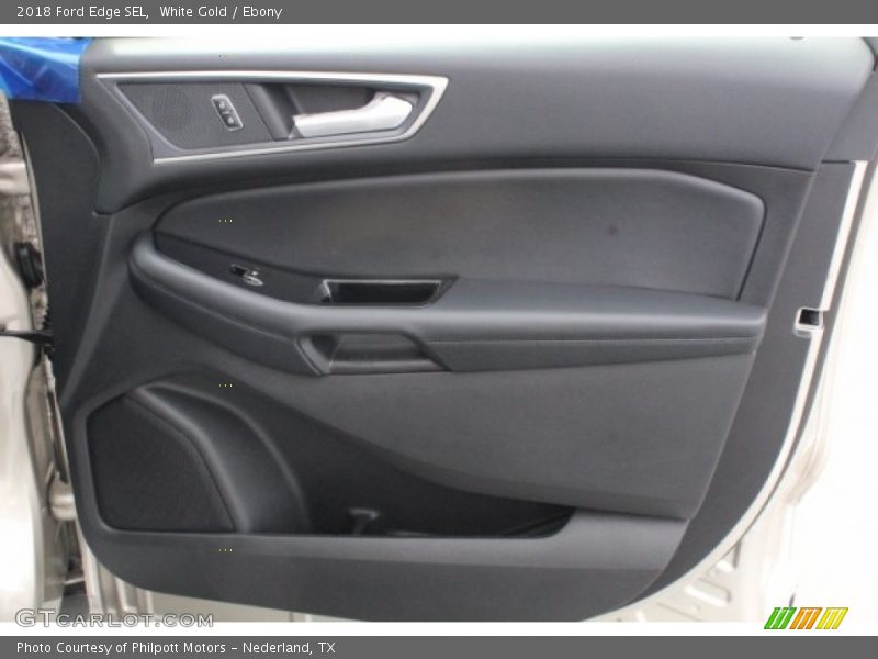 White Gold / Ebony 2018 Ford Edge SEL