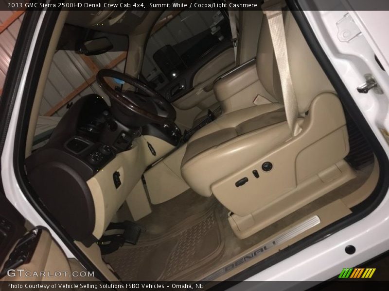 Summit White / Cocoa/Light Cashmere 2013 GMC Sierra 2500HD Denali Crew Cab 4x4
