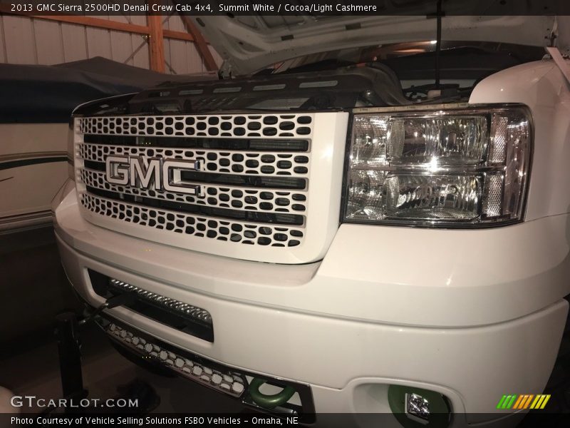 Summit White / Cocoa/Light Cashmere 2013 GMC Sierra 2500HD Denali Crew Cab 4x4