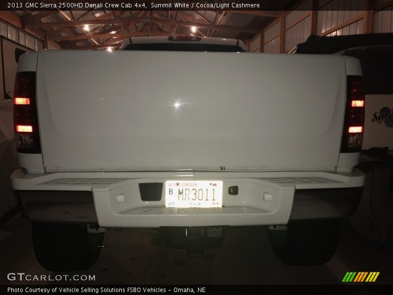 Summit White / Cocoa/Light Cashmere 2013 GMC Sierra 2500HD Denali Crew Cab 4x4