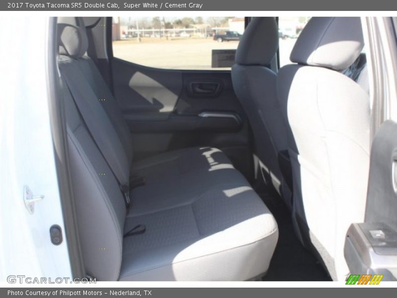 Super White / Cement Gray 2017 Toyota Tacoma SR5 Double Cab