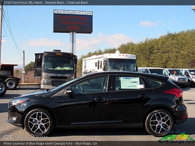 Shadow Black / Charcoal Black 2018 Ford Focus SEL Hatch