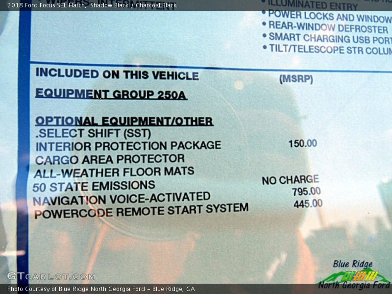 Shadow Black / Charcoal Black 2018 Ford Focus SEL Hatch
