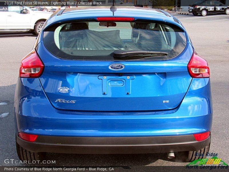 Lightning Blue / Charcoal Black 2018 Ford Focus SE Hatch