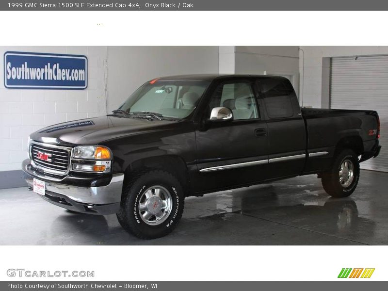 Onyx Black / Oak 1999 GMC Sierra 1500 SLE Extended Cab 4x4