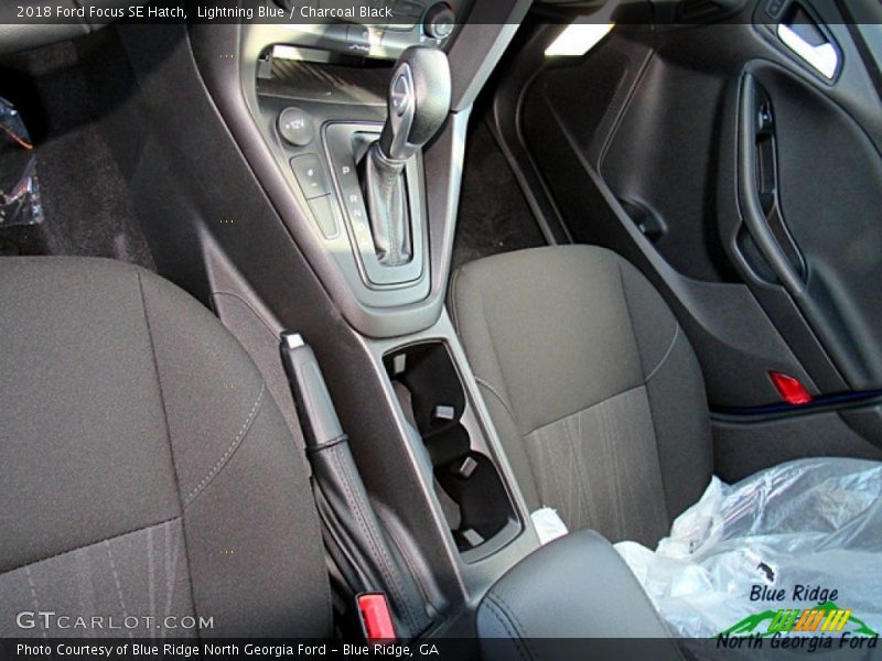 Lightning Blue / Charcoal Black 2018 Ford Focus SE Hatch