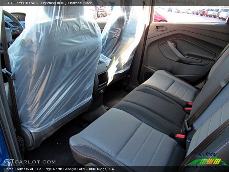 Lightning Blue / Charcoal Black 2018 Ford Escape S