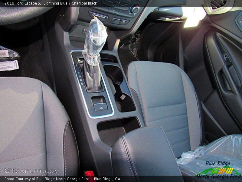 Lightning Blue / Charcoal Black 2018 Ford Escape S
