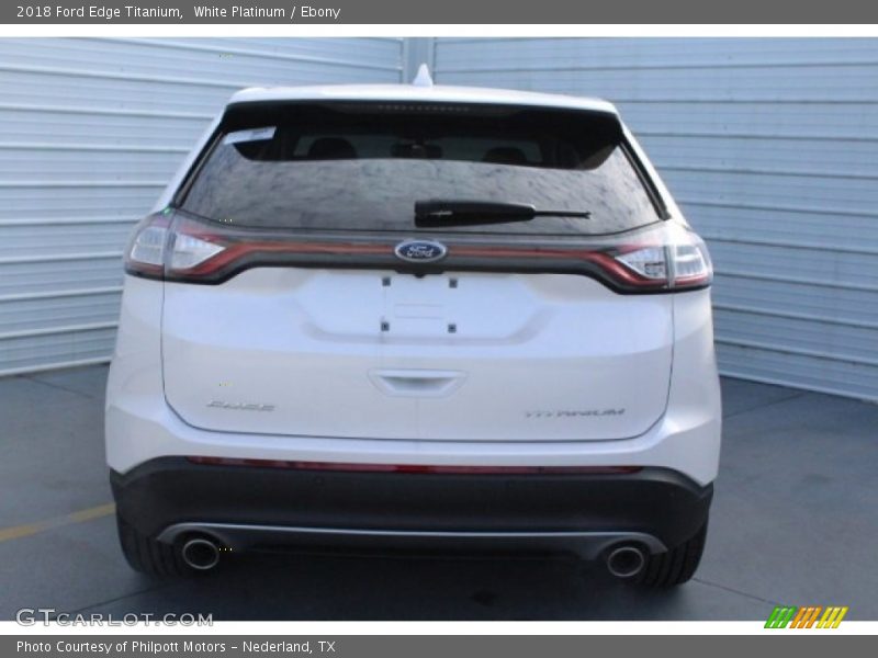 White Platinum / Ebony 2018 Ford Edge Titanium