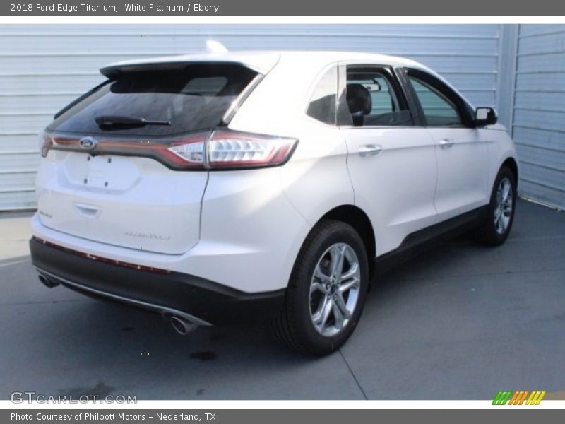 White Platinum / Ebony 2018 Ford Edge Titanium