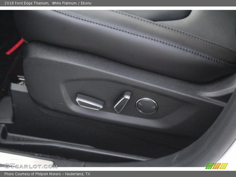 White Platinum / Ebony 2018 Ford Edge Titanium