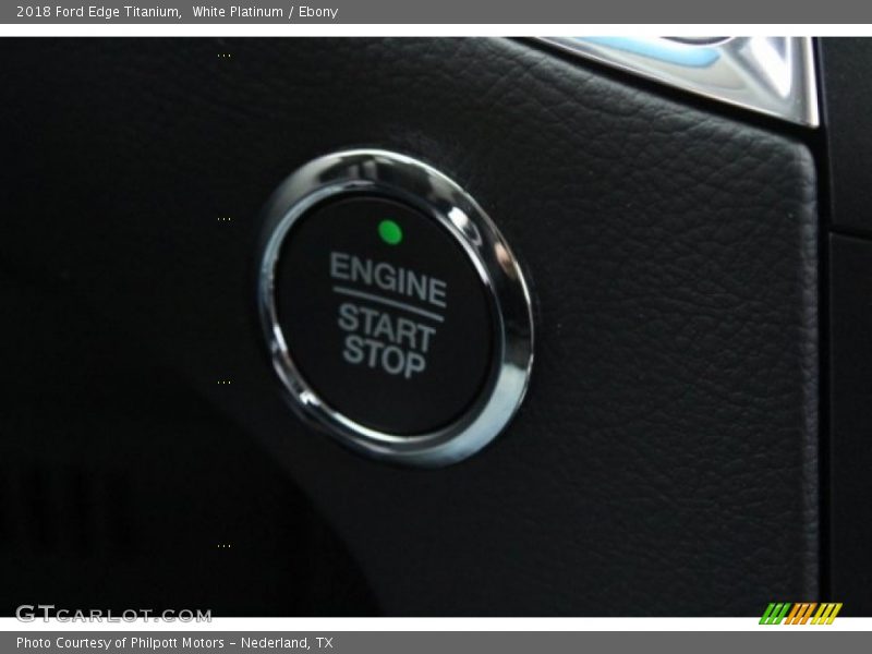 White Platinum / Ebony 2018 Ford Edge Titanium