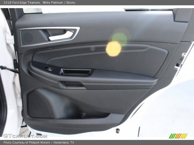 White Platinum / Ebony 2018 Ford Edge Titanium